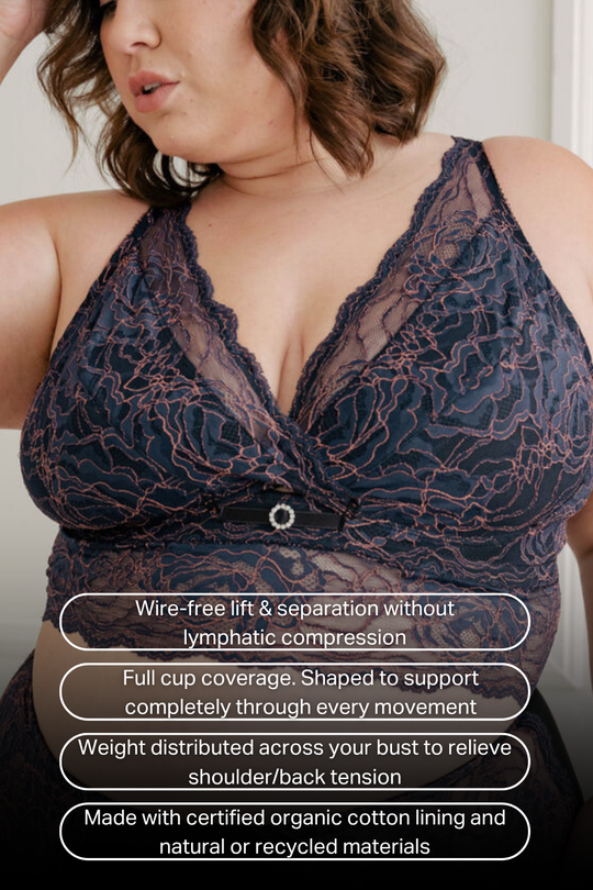 NIKKI ~ Performance Lace™ Long Line Bra  - Full Cup