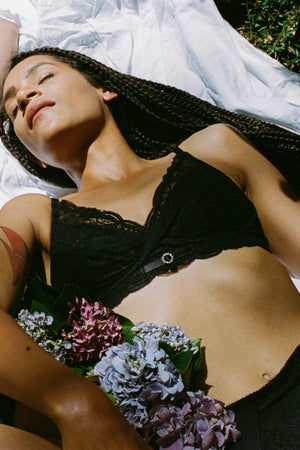 wireless lace nursing bras