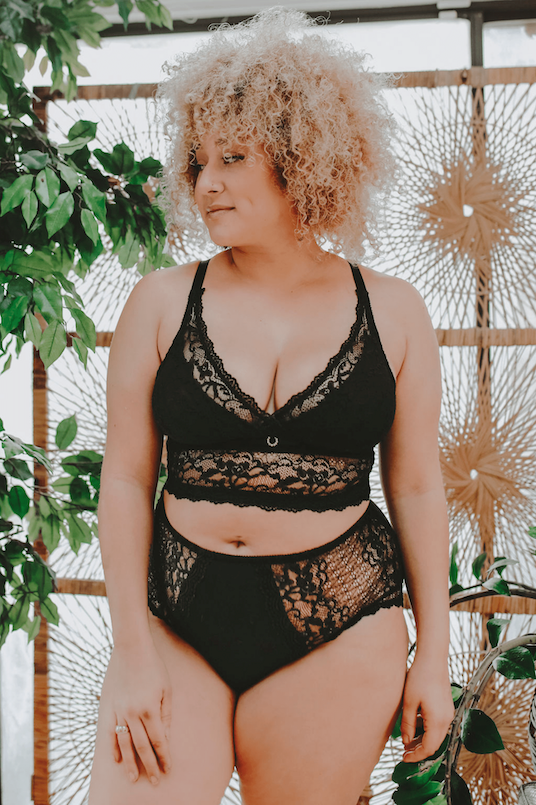 black postpartum shapewear bodysuit #color_black